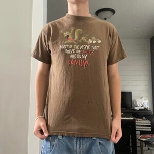 Jnco Men's Brown and Khaki T-shirt